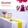 5pcs/set Table Runner Cloth Wedding Party Home Restaurant Venue Decor Supplies 30x275cm(12\ X 108\)