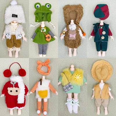 Kleidungsset für 16–17 cm große Ob11-Puppe, Anzug, 1/8 Bjd-Puppe, niedliche Kleidung, Uniform