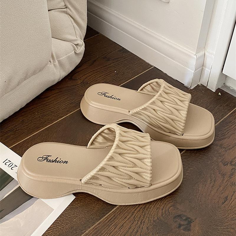 Модные популярные 2024 новые шлепанцы для женской летней уличной обуви — фото 10