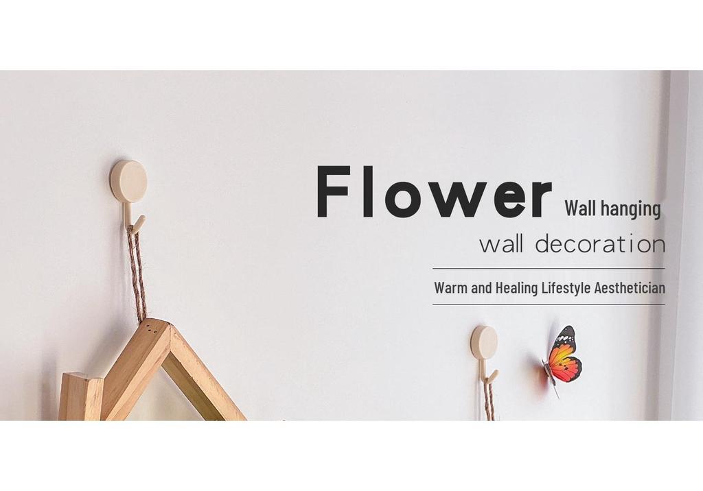 Wall Hanging Artificial Flower Pot for Living Room TV Background with Greenery Planter.
