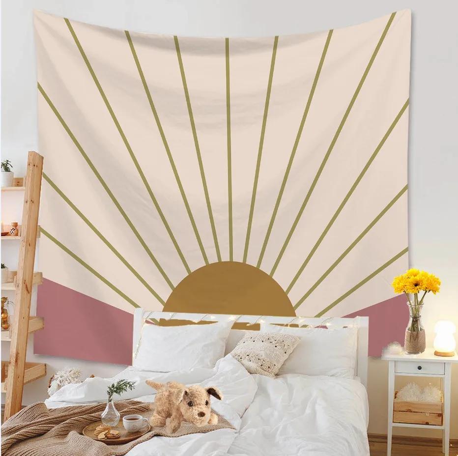 Tapiserie Fundal Sufragerie Murală Covorașă Plajă Decorare Acasă Agățat de perete cu caracter simplu și proaspăt