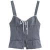 Fashion Style 2024 Summer New Arrival Women's Clothing Suspender Plaid Corset Tops 4661018 401