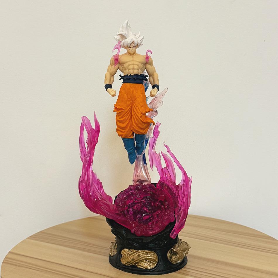 

Популярная фигурка Z Goku Ультра Инстинкт Ультра Инстинкто Goku Фигурки 24 см ПВХ Статуя Коллекционная Модель Игрушки Подарки