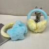 Warmth Contrasting Ear Warmers Fluffy Headset Ear Cover Winter Women's Earmuffs  Outdoor Activities