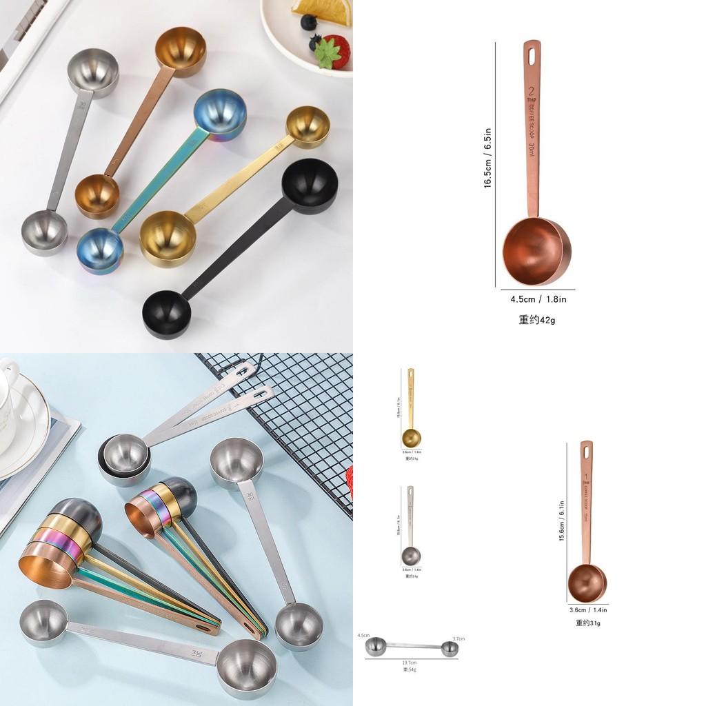 Modern 304 Stainless Steel Dual-head Coffee Spoon For Precision Measurement And Style