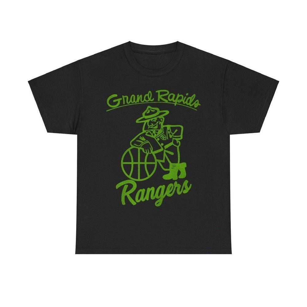 

Grand Rapids Rangers Basketball Team Nostalgic Logo T-shirt L