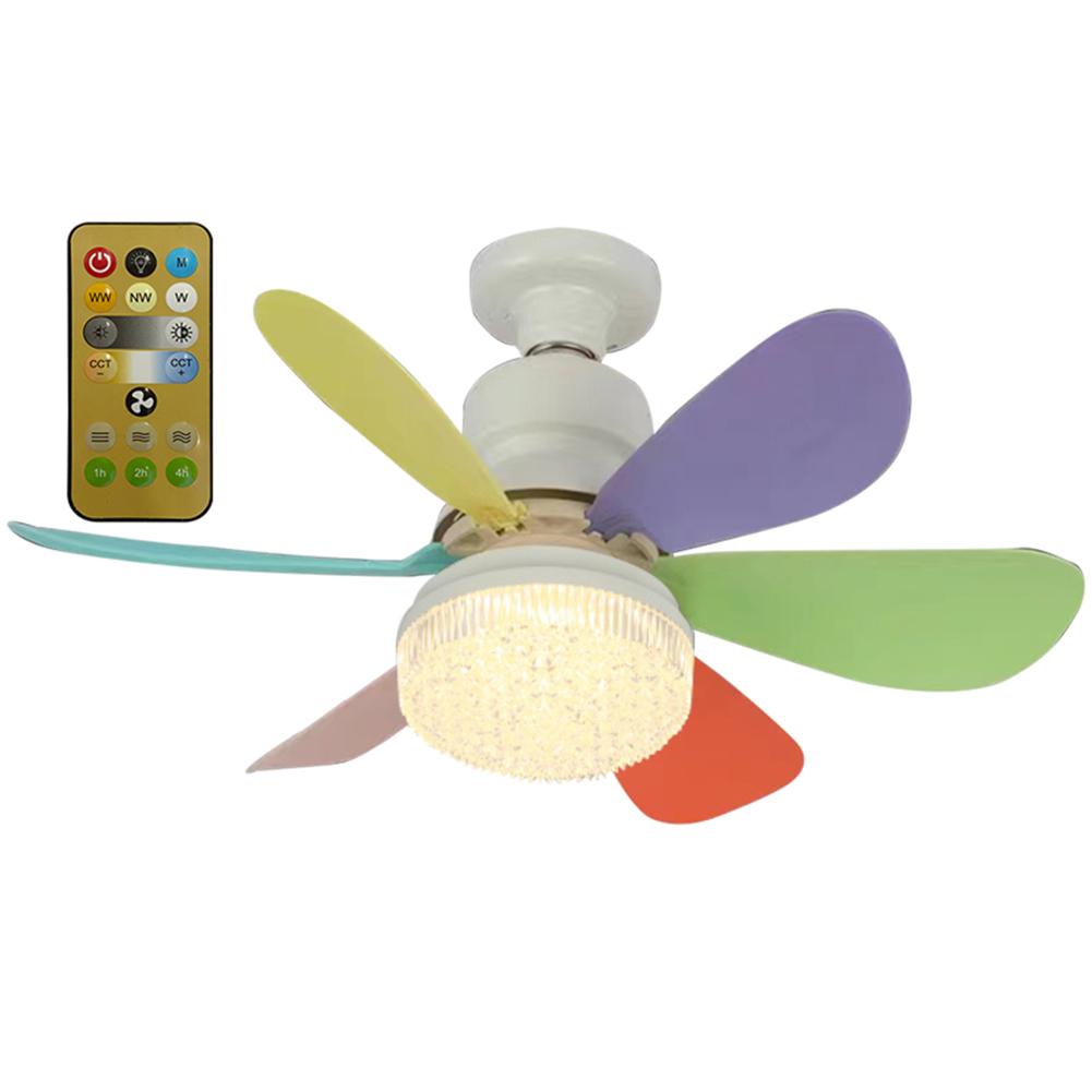 Low Profile Ceiling Fans Modern LED Fan Lamp Living Room Bedroom Chandelier Ceiling Fan Remote Control 3 Speeds Ceiling Fanlight