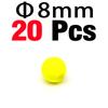 MNFT 20Pcs Foam Floats Ball Beads Pompano Float Bottom Rig Rigging Material for Saltwater Freshwater Fishing Fake Bait