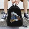 Train Railroad Backpack Daypack Large Capacity Boys Girls BookBag School Bag Shoulder Bags for Men Women