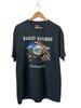 Harley Davidson T Shirt Men’s Large Pig Trail Arkansas Black Distressed
