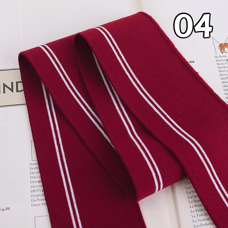 6x90cm Rib Neckline Cuff Collar Fabric Hem Elastic Knitted Baseball Uniform Jacket Coat Rib Trim Clothing Diy Sewing Accessory