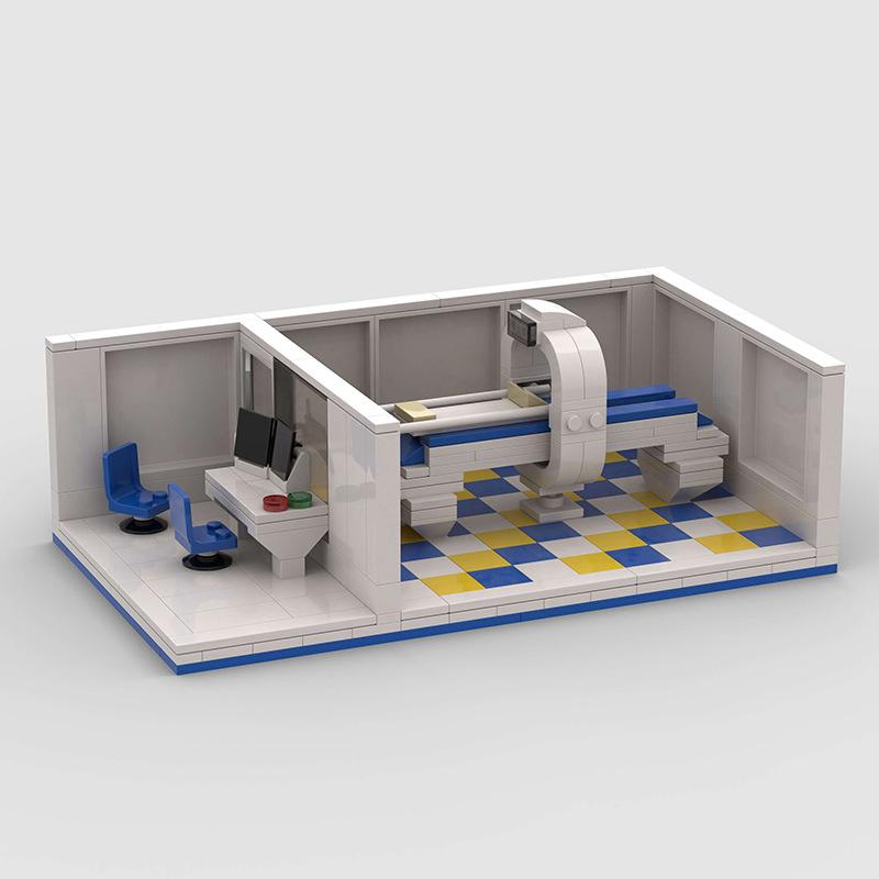 MOC Zahnklinik Medizinisches Labor Stadtkrankenhaus Bausteine Steine Friends Set Schmuck Scannraum Spielzeug für Kinder Geschenk