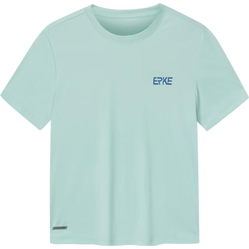 Erke Kids' Round Neck Short Sleeve Sports T-Shirt