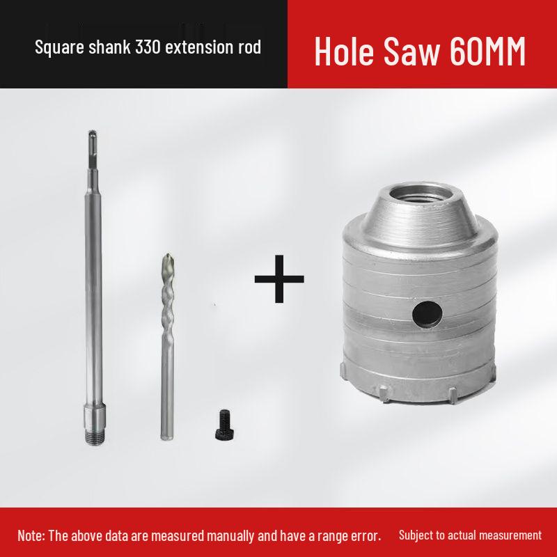 Electric Impact Drill Bit for Cement and Brick Walls - Dry Drilling Opener for Air Conditioner and Water Pipe Installations