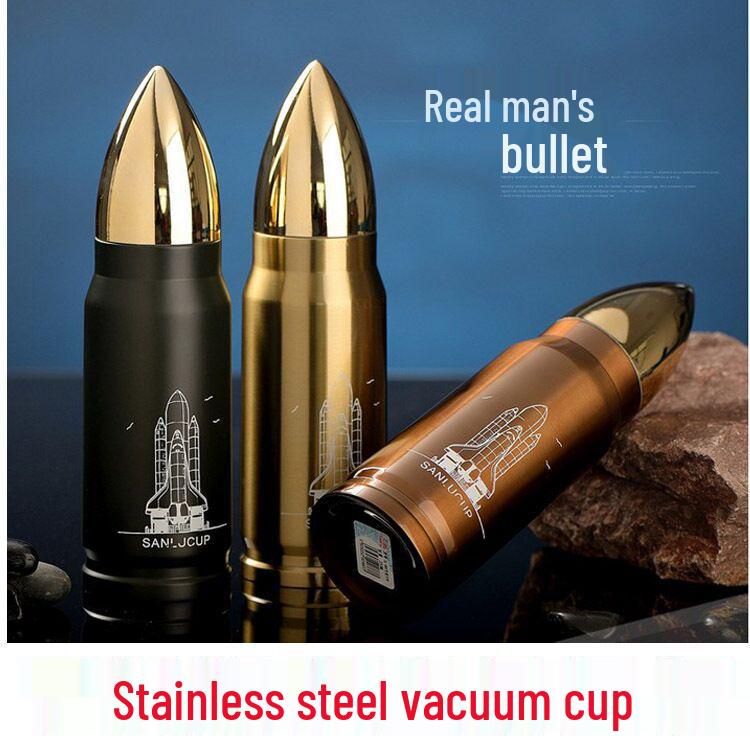 Cross-border E-commerce Bullet Stainless Steel Thermos Cup: Vacuum Water Bottle & Business Gift