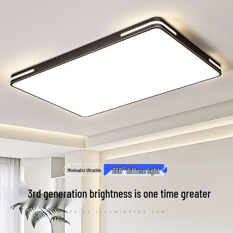 LED Ceiling Light: Ultra-Thin, Modern Round Lighting for Living Room, Bedroom, Dining, and Study Rooms