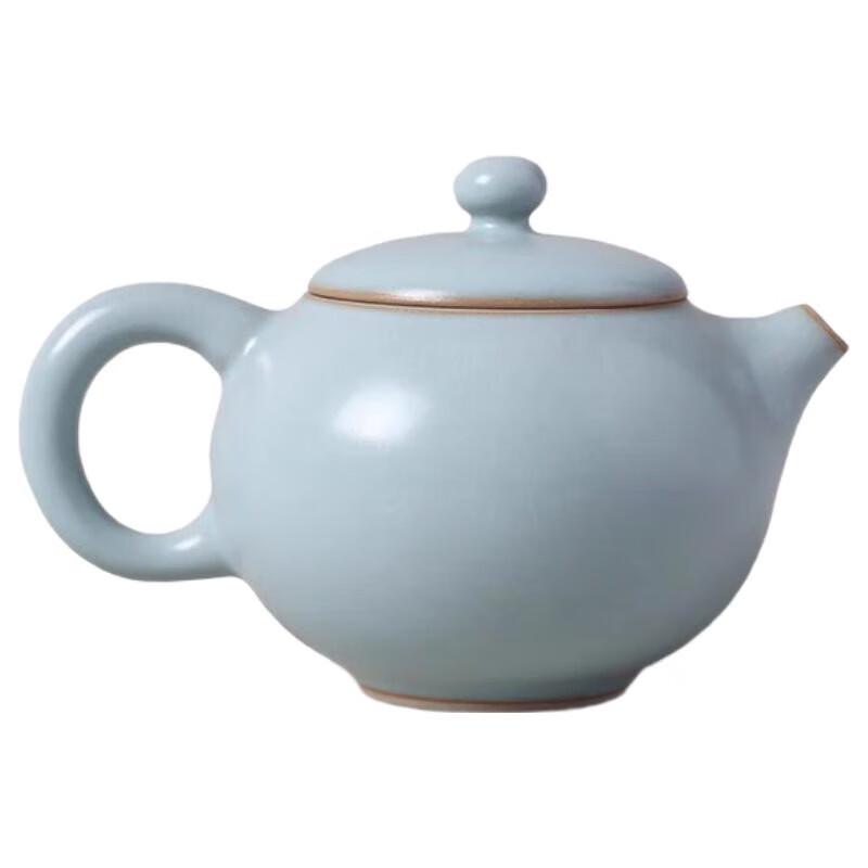 Lubao Ru Kiln Sky Blue Xishi Tea Set (1 Pot, 2 Cups)