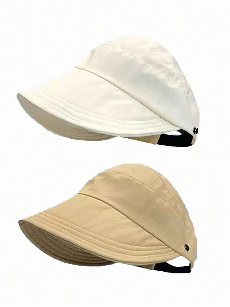 Breathable Wide Brim Sun Hat For Women UV Protection Ponytail Friendly Outdoor Travel Vacation