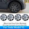 For Tesla Model YL Launch 2026 + 4PCS Hub Cap Car Replacement Wheel Cap 19 Inch Performance Automobile Hubcap Cover Accessories