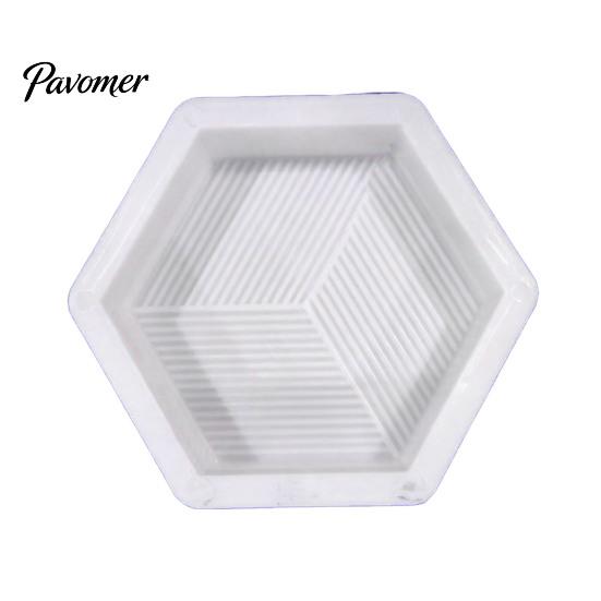 Outdoor Cement Art Form Garden Stepping Stone Mold, Reusable Concrete Pathway Paver Plastic DIY Pavement Mould for Patio Backyard Walkway Decor
