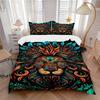 3pcs Lion Art Print Duvet Cover Set, Cover For Bedroom Guest Room (1 Duvet Cover + 2 Pillowcase, Without Quilt), Yy250922231