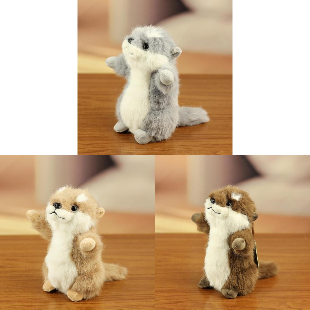 Playful Otter Plush Toy With Pp Cotton Filling For Kids Gift And Room Decor