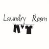 Removable Vinyl Decal Art Mural Laundry Room Quote Cloth Art Wall Sticker Decor