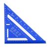 Pătrat de căprior de 7 inch Aliaj de aluminiu Scară dublă 45 90 grade Riglă triunghiulară Riglă de unghi Tâmplar