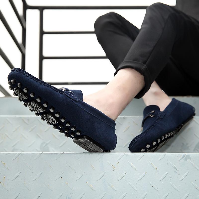 Loafers for menn Mokkasiner Uformelle skinnsko Lette slip-on-sko Klassisk menn komfortabel kjøresko