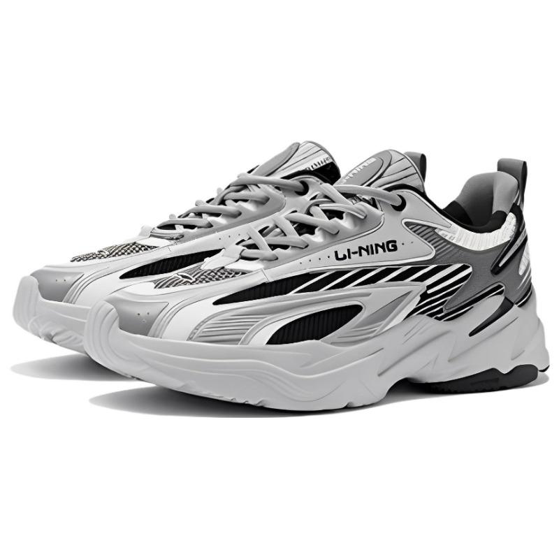 Li-Ning Meteor Men Low Top Sports Casual Shoes Black Gray ARLS007-2