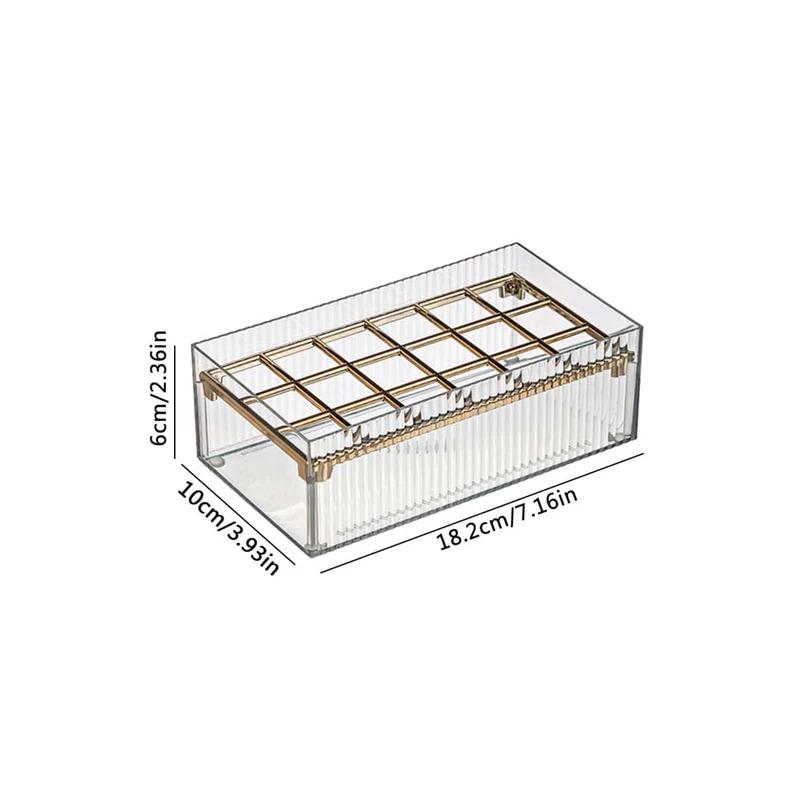 Detachable Desktop Lipstick Transparent Multi Cell Cosmetic Shelf