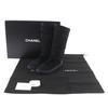 Great CHANEL boots black Mouton Women 38 G26557 Used