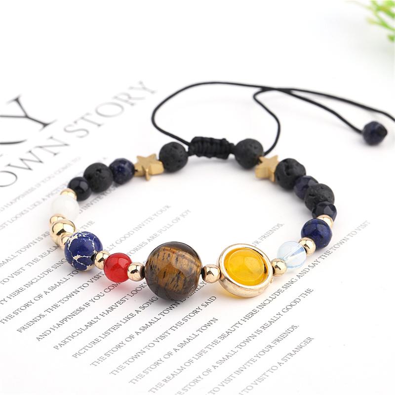 Universe Planets Beads Bangles Bracelets Jewelry Solar System Energy Bracelet