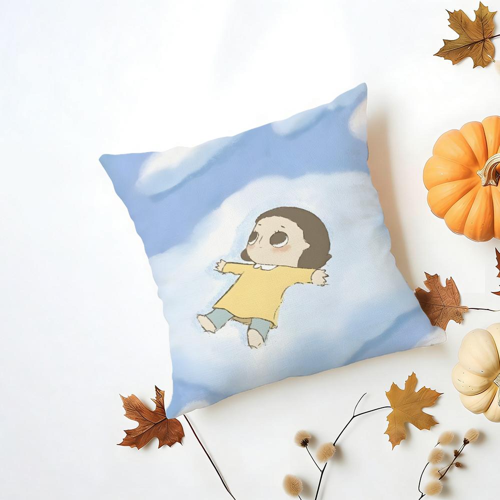 

NNyota Cushion Cover Washable Linen Pillowcase Soft for Daily Sofa Bed Home Room Decor 30X30cm