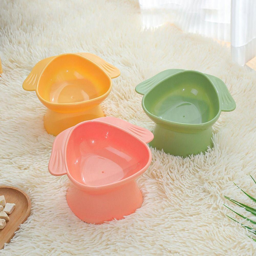 

Anti-Overturning High Foot Dog Bowl Non-slip Oblique Cat Food Bowl Pet Feeding Bowl Home