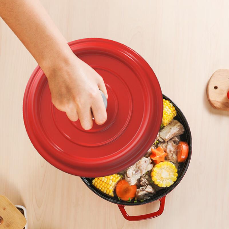

Kangbakh Colorful Enamel Soup Pot with Steamer