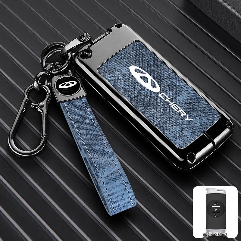 Zinc Alloy Key Shell Covers for Chery, Tiggo 8, 7 Plus - Full Coverage, 5x Anti-Drop Protection