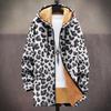 New Jacket Multi-colored Pattern Elements B1 Zipper Hooded Cardigan Thickened Winter Fleece Trendy Padded Clothes