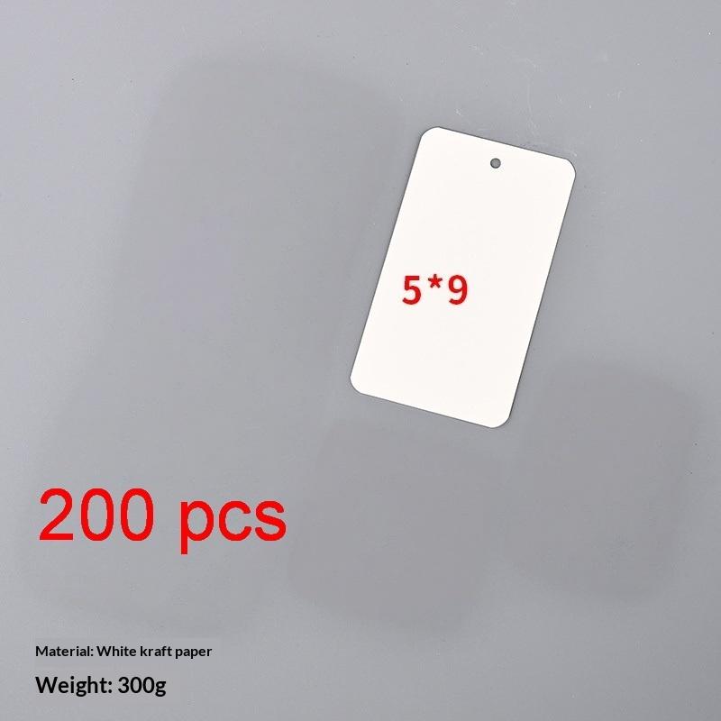 Pack Of 100 Blank Rectangular Hang Tags With Rounded Corners Paper Tags For Products And Branding Blank Kraft Paper Price Tags