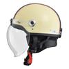 Motorcycle Helmet Jet CROSS with Bubble Shield Ivory x Navy FREE circumference than [Lead Industries] CR-760 - (Head 57cm~less 60cm)