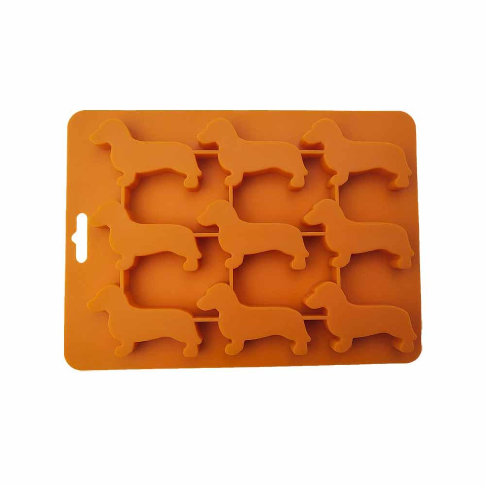 3D Dachshund Ice Cube Mold Reusable Food Grade Ice Maker Wine Ice For Summer Cube Molds Beer Ca G9X6