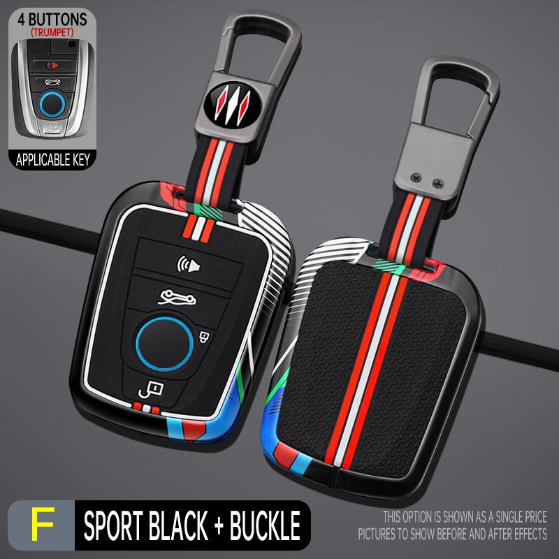 

Interior Mouldings Zinc Alloy Car Smart Remote Key Case Cover Protective Shell Fob for BMW I3 I8 Series CAR interior Key Bag Key