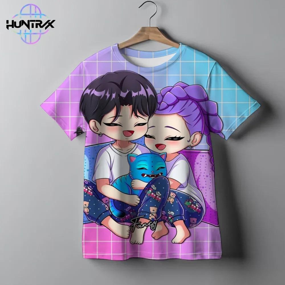 

T-Shirts Girls Children s Cartoon Printed Short Sleeve Casual Fashion Girls Comfortable T-Shirt Clothing 160