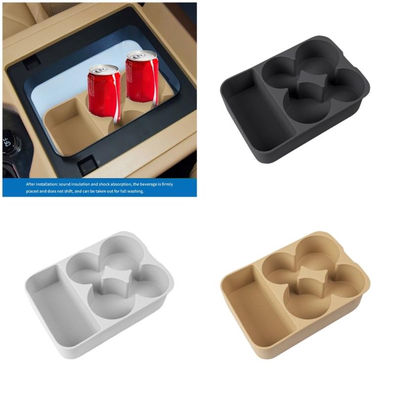Universal Against Slip Silicone Cup Holders Pad Beverage Grids Organizers Automotive Interior Accessory for BYD Super