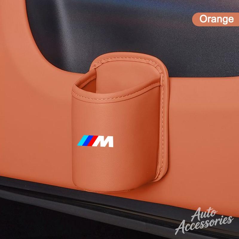 High Quality Car Water Cup Box Back Seat Drink Rack Storage Leather Accessories For BMW E39 F30 E36 E87 E90 X1 X3 X4 X5 M1 M2 M3