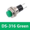5/20/100PCS 10mm DS316 OFF-(ON) Momentary 0.5A 250VAC Panel Mount Push Button Switches DS-316 Black/Green/Yellow/Blue/White/Red