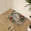 Vintage Floral Welcome Entry Door Floor Mat American Country Style Entryway Door Anti Slip Carpet Home Decoration