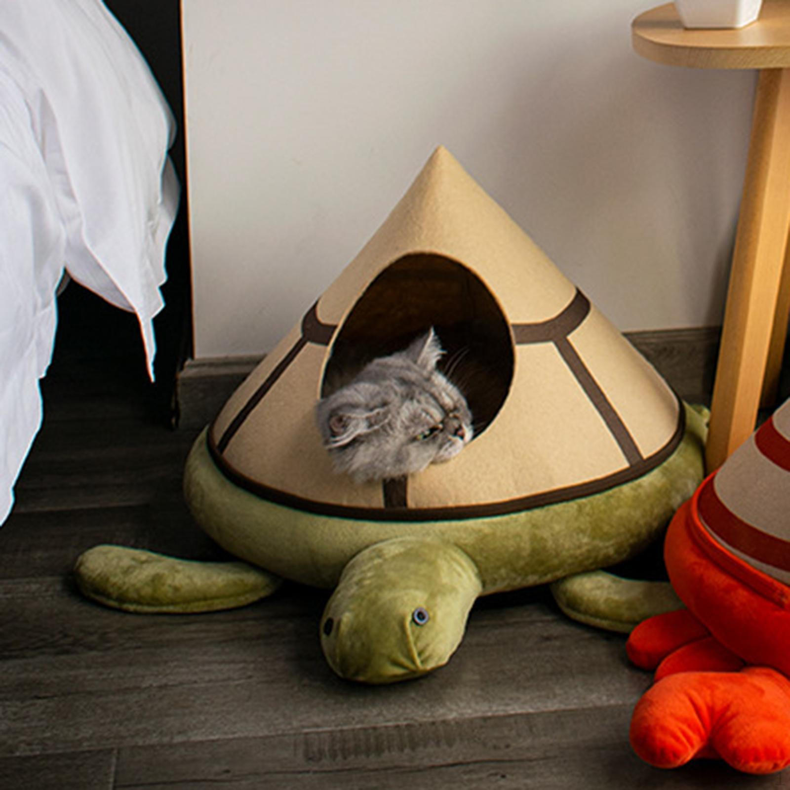 

Cat Bed House Cute Four Seasons Use Puppy Kennel Detachable Dog Sleeping Sea Turtle