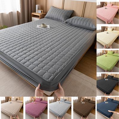 2025 New Winter Bed Fitted Sheet Cotton Thicken Bed Mattress Cover Bed Pad Protector Warm Bed Sheets with Elastic Band