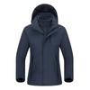 Herren Damen 3-in-1 Wasserdichte Winddichte Wanderjacke Mit Abnehmbarem Fleece-Innenfutter Outdoor Reise Klettern Camping